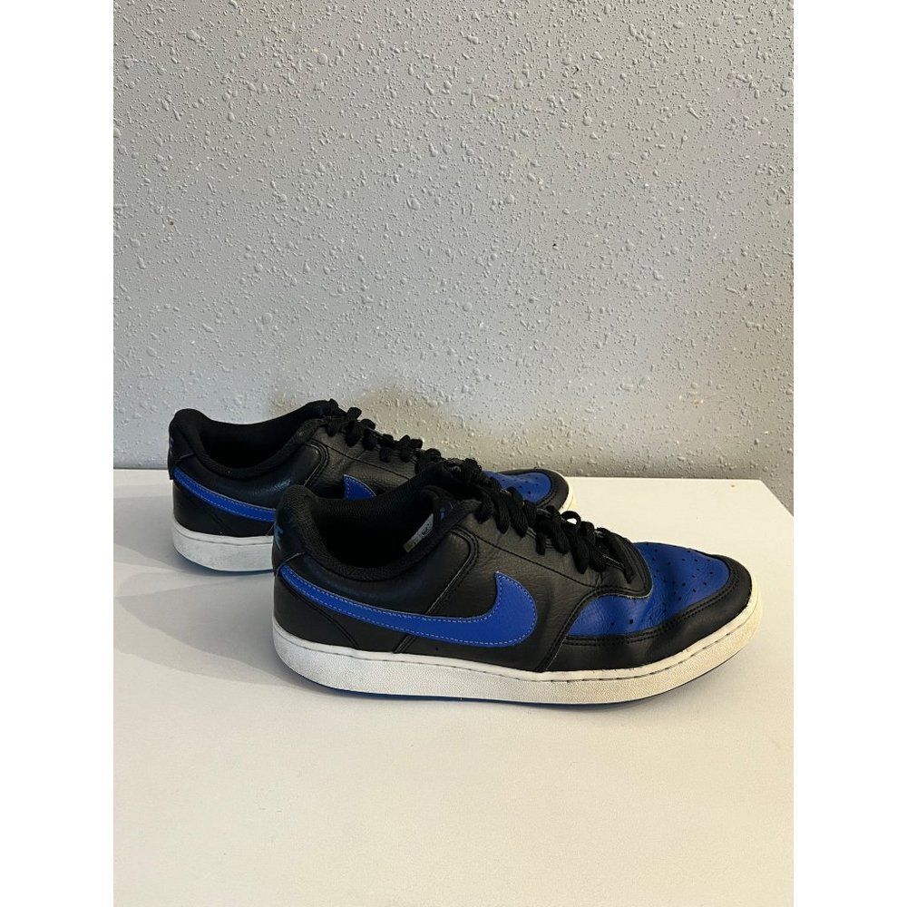 Nike Mens Court Vision Dunk Low Retro Blue Black Sneakers Shoes Size 9